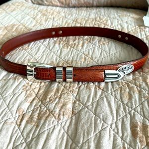 University of Texas silver emblem belt